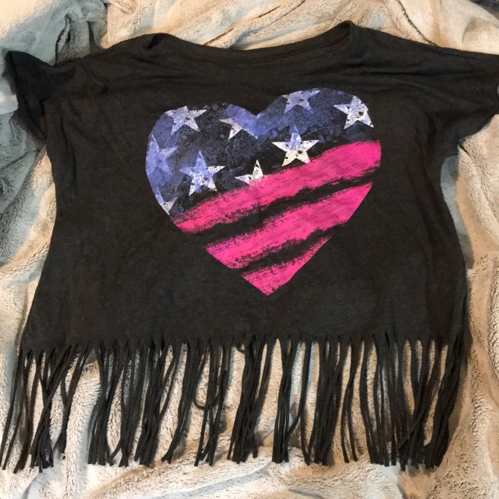 Aeropostale American flag crop top